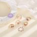 Personalized Purple Pearl Bears, Love Flowers, Butterflies, English BE MIN 7-piece Set Ring_ipsvogv.com