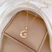 【 】 Moon Love Light Luxury Charm Gorgeous Full Diamond Necklace Women's Versatile Clavicle Titanium Steel Chain_ipsvogv.com