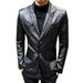 Men's Clothing Leather Suit Autumn New Casual Jacket Style Slim Lapel Leather Suit Leather Jacket Men's_ipsvogv.com