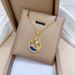 【 】 Pearl Ring Light Luxury Charm Gorgeous Full Diamond Necklace Women's Versatile Clavicle Titanium Steel Chain_ipsvogv.com