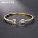 Cao Shi's open bracelet trend ins brass zircon bracelet temperament Korean version simple banquet bracelet gift_ipsvogv.com