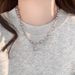 Women's Jewelry Exquisite Sugar Cube Pearl Necklace Light Luxury High End Design Fashion Temperament All Match Clavicle Necklace_ipsvogv.com