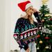 Women's Clothing autumn and winter niche design sweater women's Christmas tree sweater pullover little snowman thick sweater_ipsvogv.com