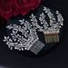 Bridal Headdress Handmade Rhinestone Claw Chain Comb Gold Insert Comb Dress Accessories Styling Hair Accessories_ipsvogv.com