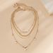 Jewelry Simple Cross Snake Bone Chain Necklace Creative Irregular Pearl Multi Layer Necklace_ipsvogv.com