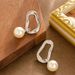 Internet Celebrity's Exquisite Fashionable Asymmetrical Pearl With Shadow, Light Luxury And Niche Socialite Style Silver_ipsvogv.com