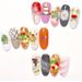 8pcs Christmas Snowflake Snowman Tree Hat Gift Nail Decoration DIY Nail Art Ornaments Alloy Resin Nail Art Accessories_ipsvogv.com