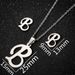 Stainless steel 26 letter pendant necklace set new earrings ladies letter necklace niche accessories_ipsvogv.com