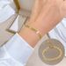 【 Full body titanium steel 】 Dongdaemun extremely simple style, leaf personality chain bracelet, female internet_ipsvogv.com