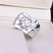 Domineering Champagne Gold Business Hearts And Eight Arrows Zircon Men's 1-carat Copper Ring_ipsvogv.com