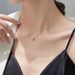 Stainless Steel Full Crystal Small Waist Necklace Micro-inlaid Classic Design Water Wave Chain Pendant Necklace No Fade_ipsvogv.com