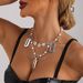 Fashion Trendy Brand Hip-hop Alloy Razor Blade Pearl Necklace Female, Personalized Pendant Necklace_ipsvogv.com