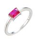 Simple small plain ring female S925 silver color zirconium hand jewelry_ipsvogv.com