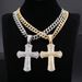 Hip Hop Cross New Creative Versatile Alloy Full Diamond Unisex Cuban Chain Necklace_ipsvogv.com
