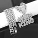 New Men's Full Diamond Chain Hip-Hop Style Personality Crown English KING Pendant Necklace_ipsvogv.com