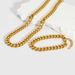 Titanium Non-Fading Men And Women Hip-Hop Trendy Gold Stainless Steel Cuban Chain Bracelet Jewelry_ipsvogv.com