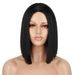 hot selling Straight Short Bob Human for Black Lace Brazilian Wigs Remy Hair Middle Part Side For Brown Women_ipsvogv.com