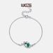 S925 Silver Green Moss Bracelet Natural Water Grass Agate Retro Hand Jewelry_ipsvogv.com