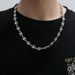 Coffee Bean Chain Bracelet Set Men's And Women's Pig Nose Necklace Hip Hop Personality Charm Jewelry_ipsvogv.com
