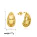 Women’s Jewelry Set Fashion Hot Selling Fashion Luxury Copper Plated Gold Zircon Hollow Water Drop Earrings Niche High End Exquisite Earrings New_ipsvogv.com