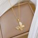 Shell 【 】 Thread Empty Butterfly Light Luxury Charm Gorgeous Full Diamond Necklace Women's Versatile Clavicle Chain 【 】_ipsvogv.com
