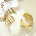 Fashionable And Unique Exaggerated Irregular Minimalist Metal Hip-Hop Earrings C-Shaped Hoops_ipsvogv.com