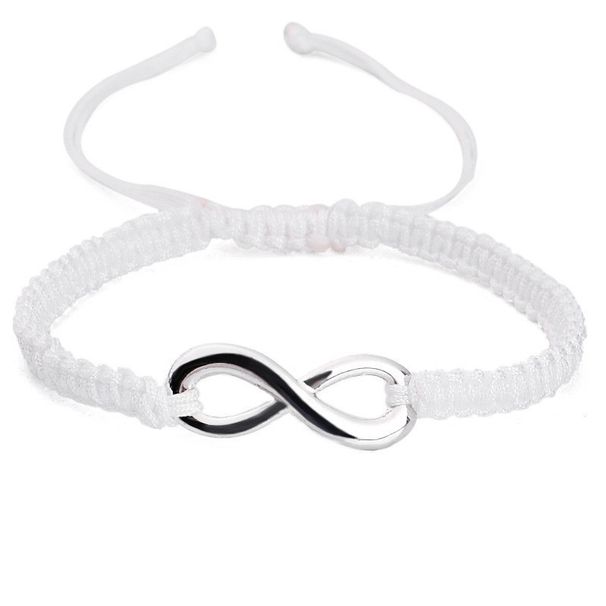 Unisex Simple Alloy 8 figure Infinite Braid adjustable bracelet Friendship Couple bracelet rope_ipsvogv.com