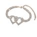 Unisex Hot Selling Diamond Anklet Fashion Pendant Double Love Patch_ipsvogv.com