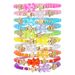 Beaded Rainbow Rice Bead Bracelet Set Cute Cartoon Acrylic Bear Elastic Children's Bracelet Female_ipsvogv.com