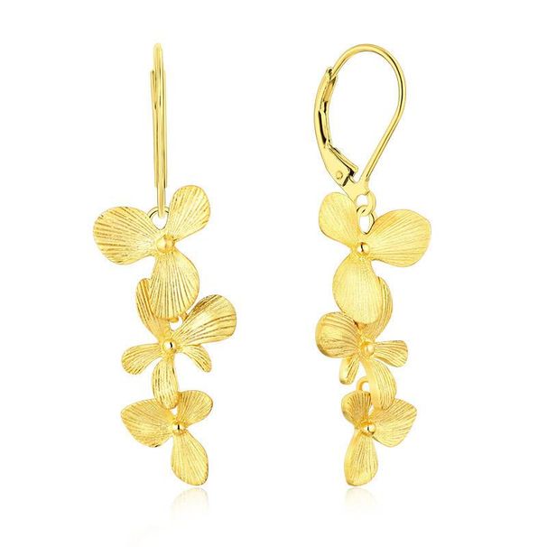 French retro leaf earrings s925 silver plated with gold earrings earrings for women foreign trade cross border hot silver jewelry_ipsvogv.com
