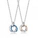 Men's Jewelry Three Ring Pendant Interlocking Stainless Steel Necklace Sweater Chain Couple Jewelry_ipsvogv.com