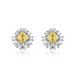Summer S925 Silver Ice Flower Cut High Carbon Diamond Earrings For Women With Full Inlaid Colored Gemstones Fashionable Earrings Detachable_ipsvogv.com