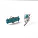 Bohemian Style Turquoise Lightning Shaped 2-piece Set Ring_ipsvogv.com