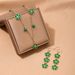 Women's Jewelry Set Fashion Fashionable Temperament Metal Lucky Five Leaf Clover Love Petals Ladies Necklace Bracelet Earrings Gift Set_ipsvogv.com