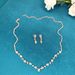Simple Fashion Jewelry Set Bridal Necklace Temperament Jewelry 425 Earrings Fashionable And Versatile_ipsvogv.com