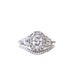 artistic Temperament Inlaid Egg Shaped Zircon Set, Silver Plated Ring, Hand Jewelry Ring Set_ipsvogv.com