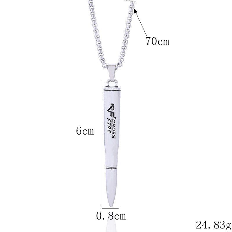 Personalized And Domineering Bullet Head Stainless Titanium Steel Women, Not Fading, Student Men, Korean Version, Simple_ipsvogv.com