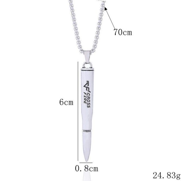 Personalized And Domineering Bullet Head Stainless Titanium Steel Women, Not Fading, Student Men, Korean Version, Simple_ipsvogv.com