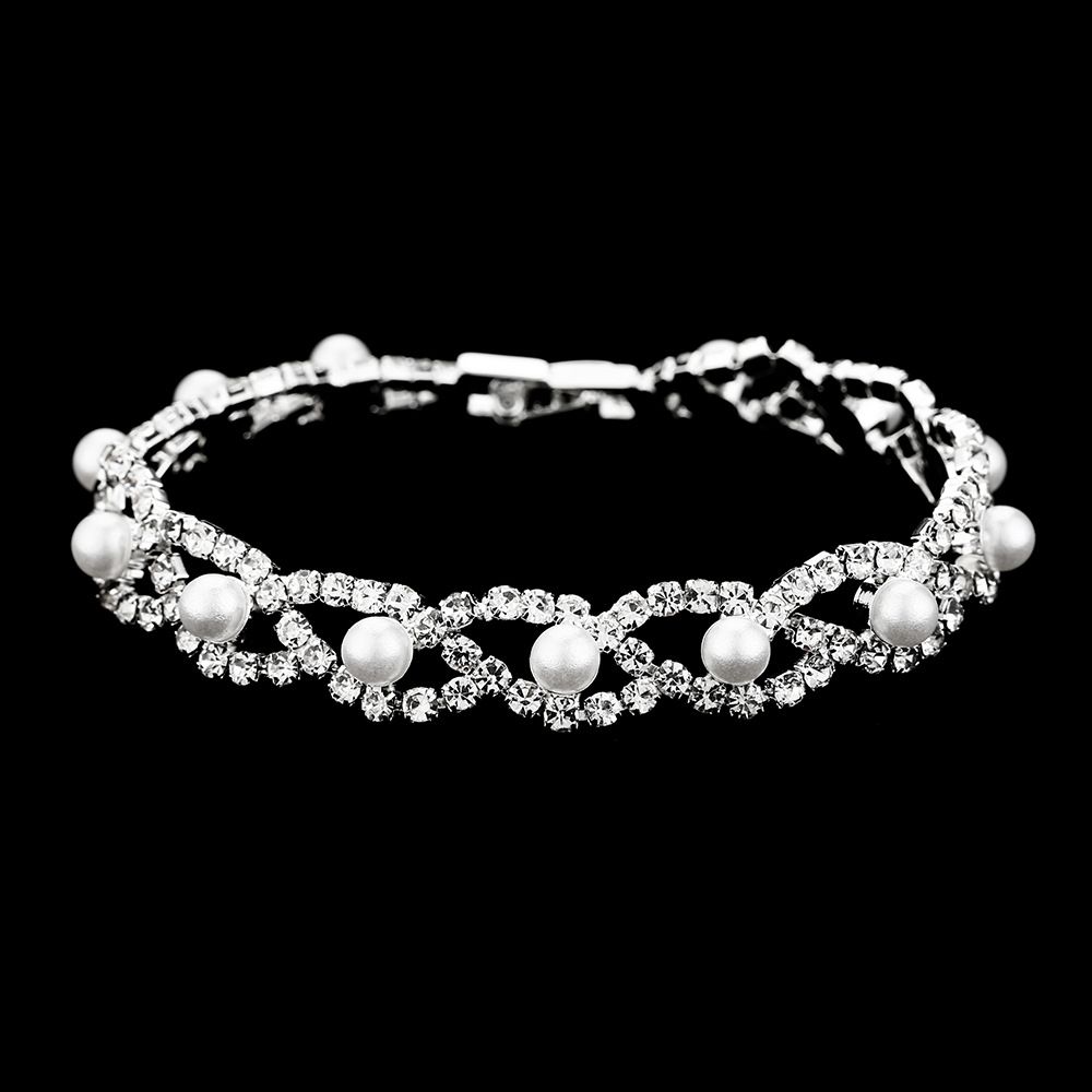 3-Piece Pearl Jewelry Set - Necklace, Earrings & Bracelet, Elegant & Versatile Women's Accessories_ipsvogv.com