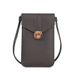 Touch Screen Phone Bag Mini Fashion Versatile Solid Color Leather Shoulder Bag Flap Small Coin Purse_ipsvogv.com