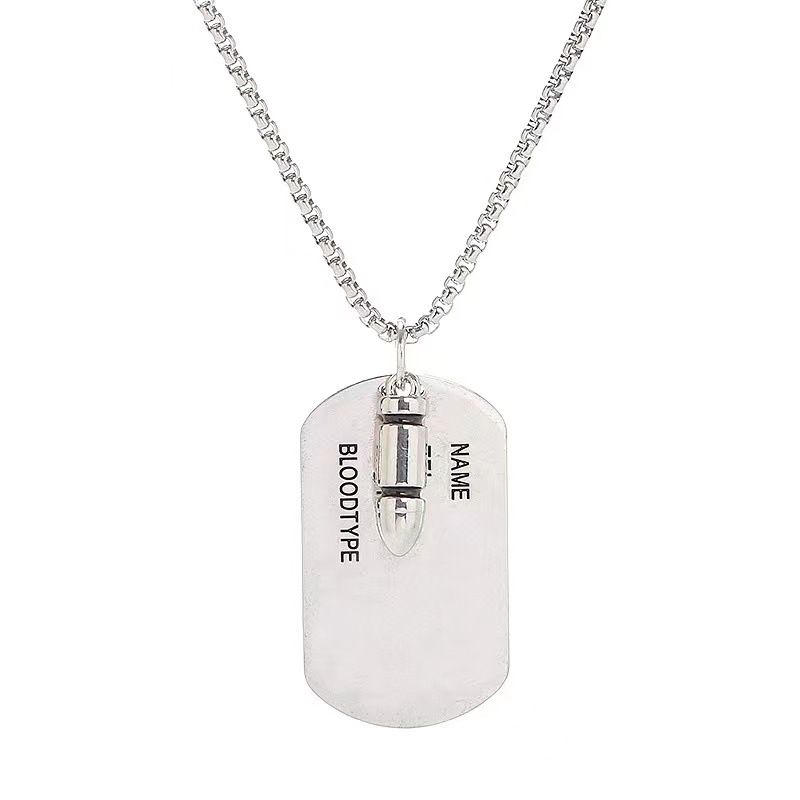 Hot Selling Hip-hop Military Brand Necklace, Long Street Men's And Women's Versatile Sweater Chain, New Ins Accessories_ipsvogv.com