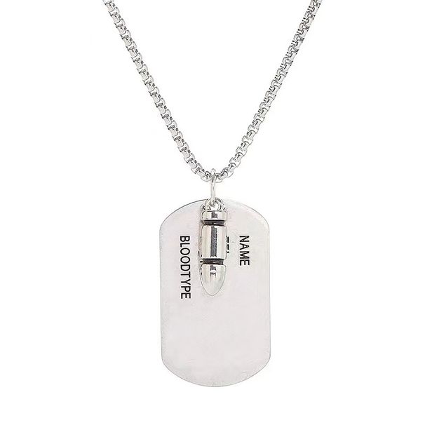 Hot Selling Hip-hop Military Brand Necklace, Long Street Men's And Women's Versatile Sweater Chain, New Ins Accessories_ipsvogv.com