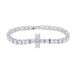 Hip Hop New 5mm Cross Round Zircon Bracelet Inlaid Zircon Men's Bracelet_ipsvogv.com