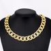 Unisex 17mm Alloy Diamond Necklace For Men Fashion Brand Hip Hop Style Cuban Bracelet_ipsvogv.com