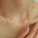 Twisted Double-layer Titanium Steel Necklace With Tassel Collarbone Fashionable Neck Chain, Versatile For Women's_ipsvogv.com
