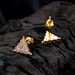 Unisex hip hop triangle thread ear pins for men micro inlaid zircon ear studs popular personality trend ear jewelry_ipsvogv.com