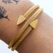 Fashion Exo Titanium Steel Bracelet Men Trendy Triangle Multi Layer Hand Jewelry Open Couple Bracelet_ipsvogv.com