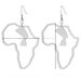 Fashion Women Africa Map Earrings Gold Stainless Steel Egyptian Queen Nefertiti Earrings_ipsvogv.com