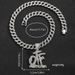 Hip Hop Style Full Diamond OTF Letter Alloy Pendant Trendy HIPHOP Men's Necklace_ipsvogv.com