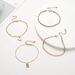 New Style Personalized Gold Butterfly Adjustable 4-piece Set Of Ankle Chain Accessories_ipsvogv.com